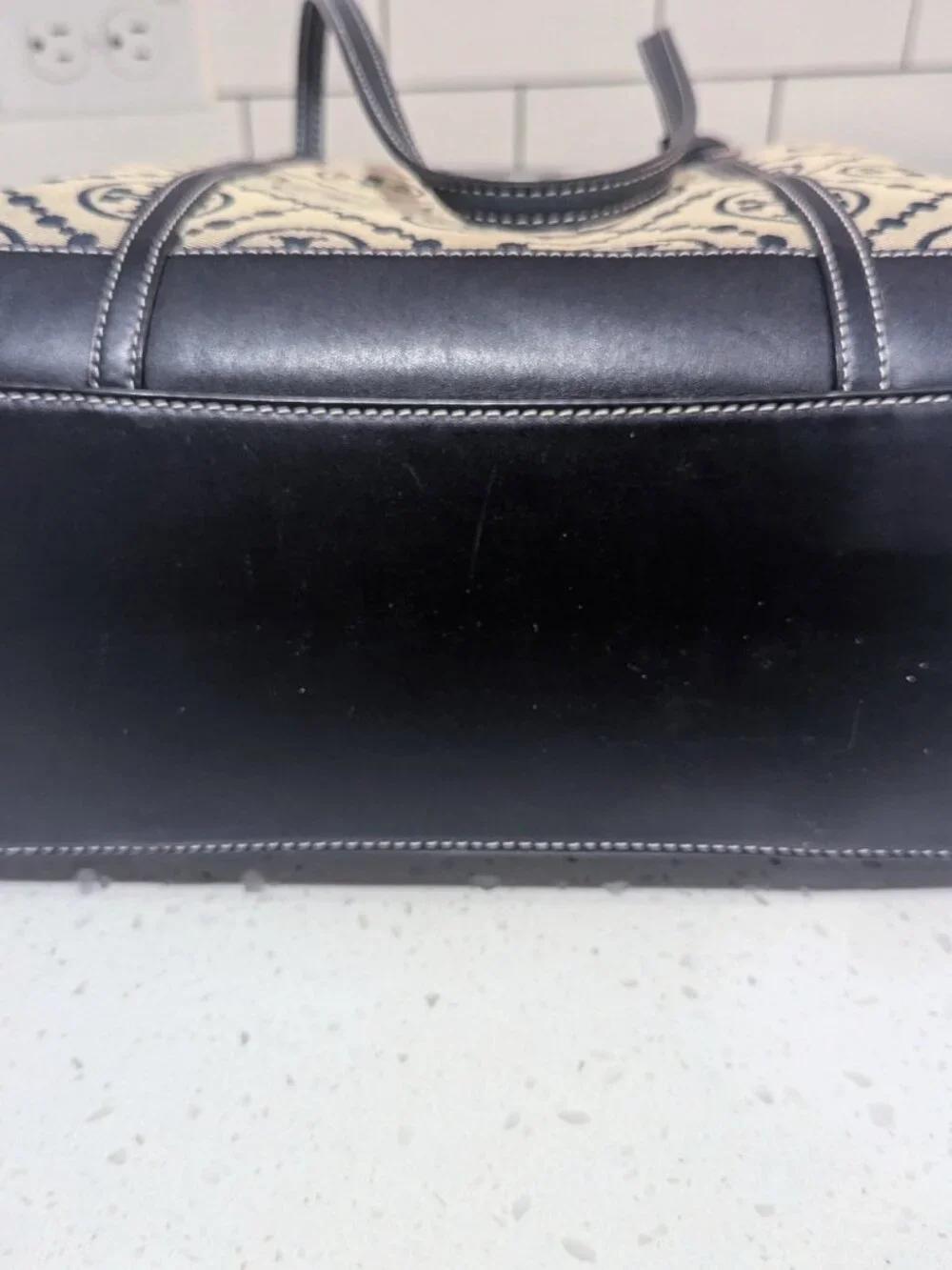 Tory Burch Perry T Monogram Tote Bag